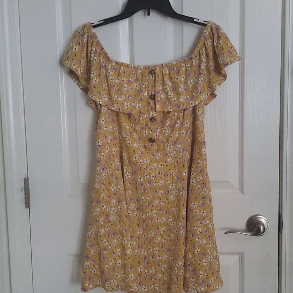 Floral off the shoulder dress